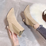 Margaret | Suede Platform Boots