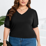 Helena V-neck blouse, view 3