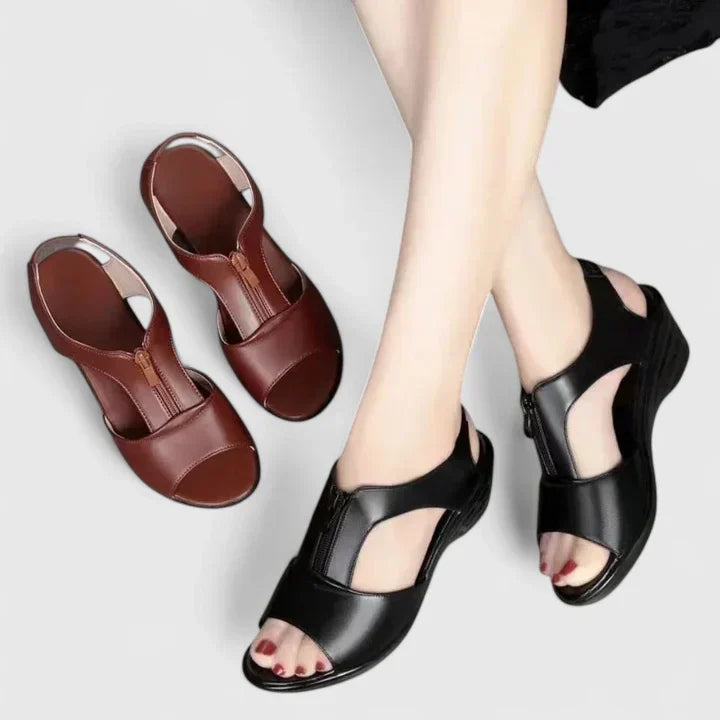 Nerisse elegant sandals, front view