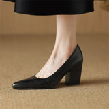 Vera | Block Heel Court Shoes