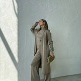 Linda three-piece cardigan, top and trouser set, view 9