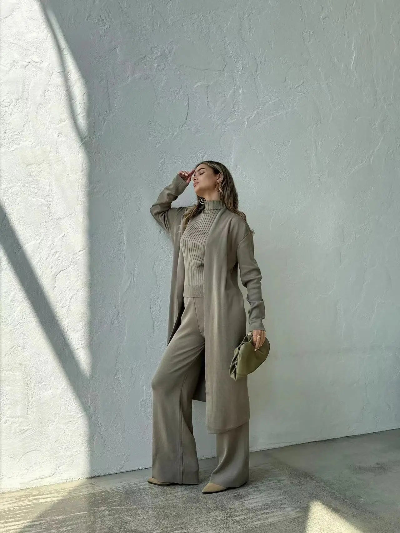 Linda three-piece cardigan, top and trouser set, view 9