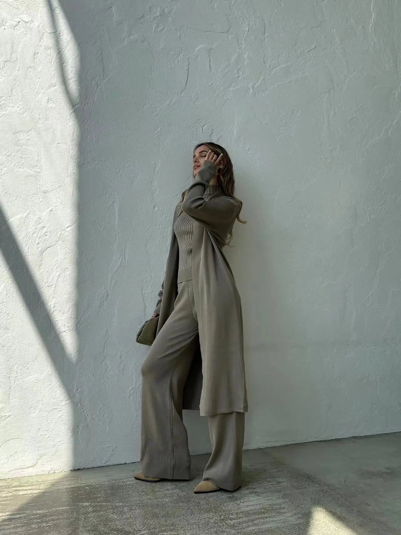 Linda three-piece cardigan, top and trouser set, view 15