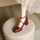 Harper | Elegant Ankle-Strap Court Shoes