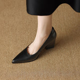 Vera | Block Heel Court Shoes