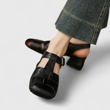 Aivorah Square Toe Block Heel Sandals, view 8