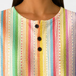 Sara colourful striped jumper, view 4