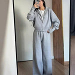 Juliette stand-collar jacket and trouser set, view 3