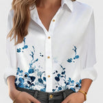 Margot loose fit blouse in Blue, view 3