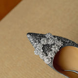 Winnie | Sparkling Court Shoes