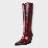 Sadie | Croc-Print Boots
