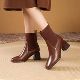 Caroline | Elegant Flat Ankle Boots