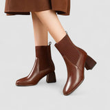 Caroline | Elegant Flat Ankle Boots