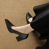 Vera | Block Heel Court Shoes