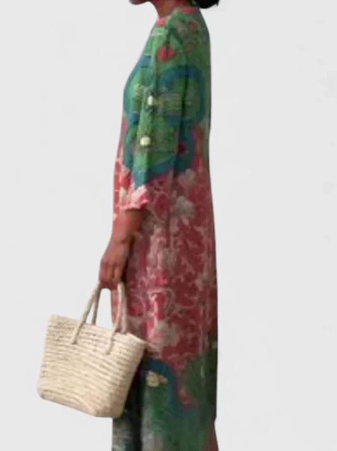 Kymberah printed midi dress, view 4