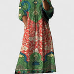 Kymberah printed midi dress, view 3