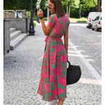 Eva V-neck wrap day dress, view 4