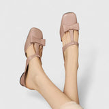 Ellery Square Toe Orthopaedic Sandals in Pink, view 8