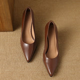Vera | Block Heel Court Shoes