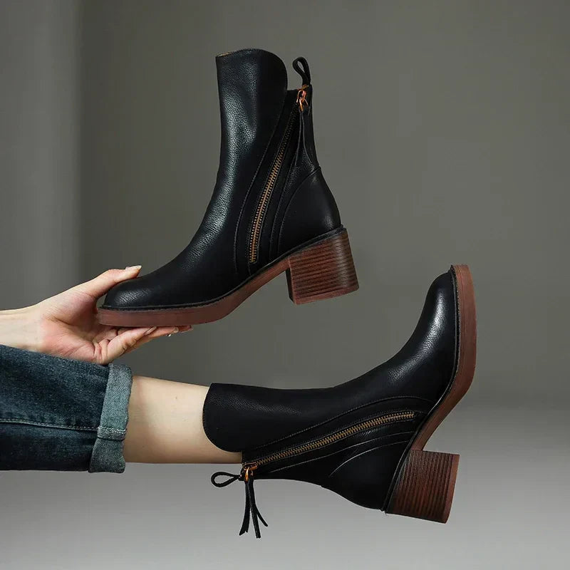 Edith - Leather Boots