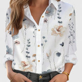 Margot loose fit blouse in White, view 5