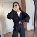 Juliette stand-collar jacket and trouser set, view 6