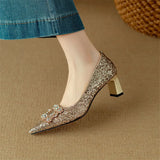 Winnie | Sparkling Court Shoes