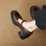 Evelyn | Chunky T-Bar Court Shoes