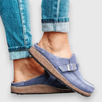 Faybia Comfortable Clog Sandals in Purple, view 7