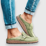 Faybia Comfortable Clog Sandals in Green, view 3