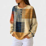 Thea colourful patchwork jumper, view 2