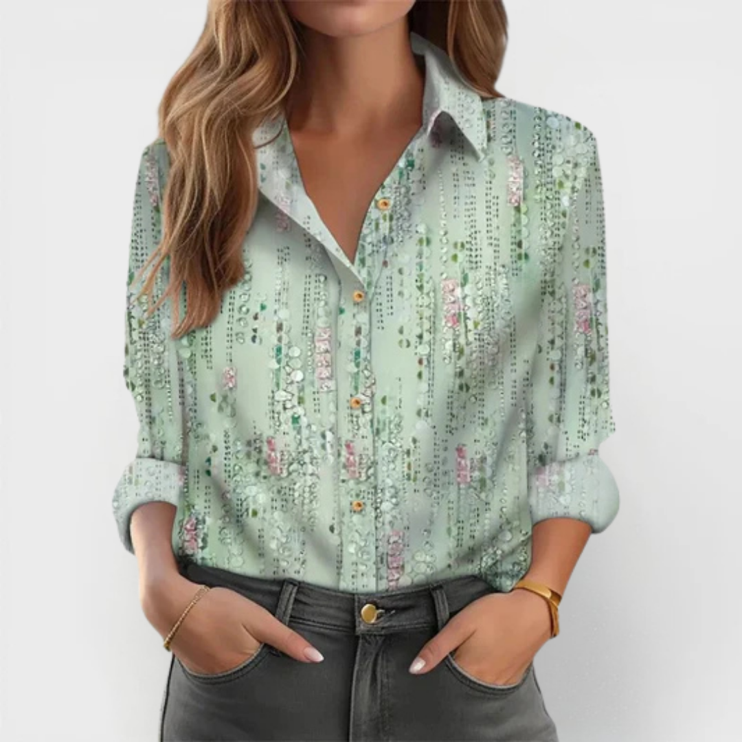 Margot loose fit blouse, front view
