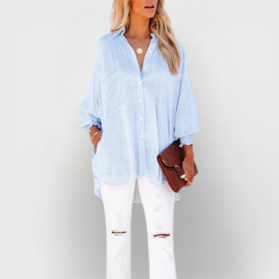 Yssa relaxed fit everyday shirt, front view