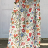 Charlotte floral print maxi skirt in Multicolour, front view