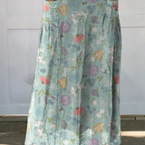 Theresa floral print maxi skirt in Green, front view