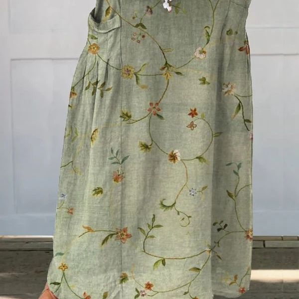Floral maxi skirt with pockets in Multicolour, view 2