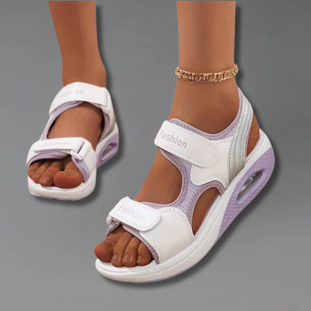 Rhea orthopaedic sandals, front view