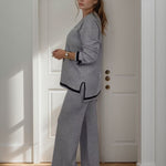 Ivora jersey comfort set with contrast trim, view 5