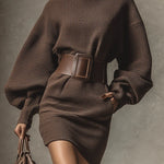 Felicity belted mini dress, view 3