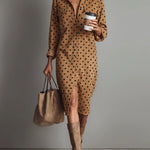 Claudia Polka Dot Midi Dress, view 2