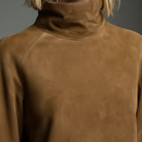 Marlowe vintage suede mini dress, view 2