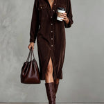 Isabel corduroy midi dress, view 3