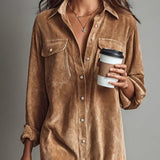 Elise Soft Corduroy Dress, view 2