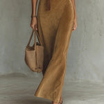 Aurelia belted suede look dress, view 5