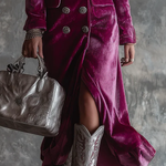 Victoria velvet blazer dress, view 4