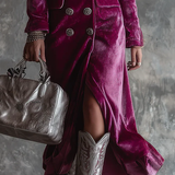 Victoria velvet blazer dress, view 4