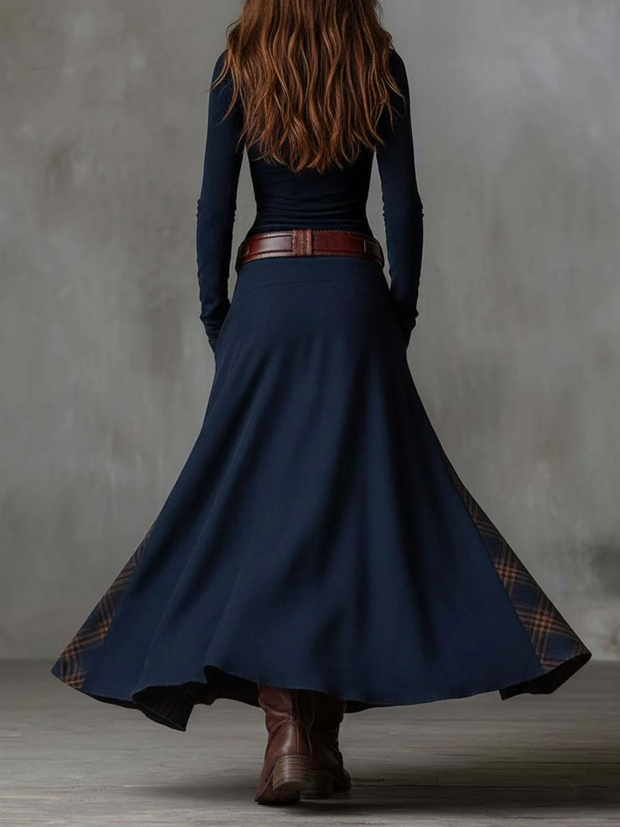 Michelle belted suede dress, view 3