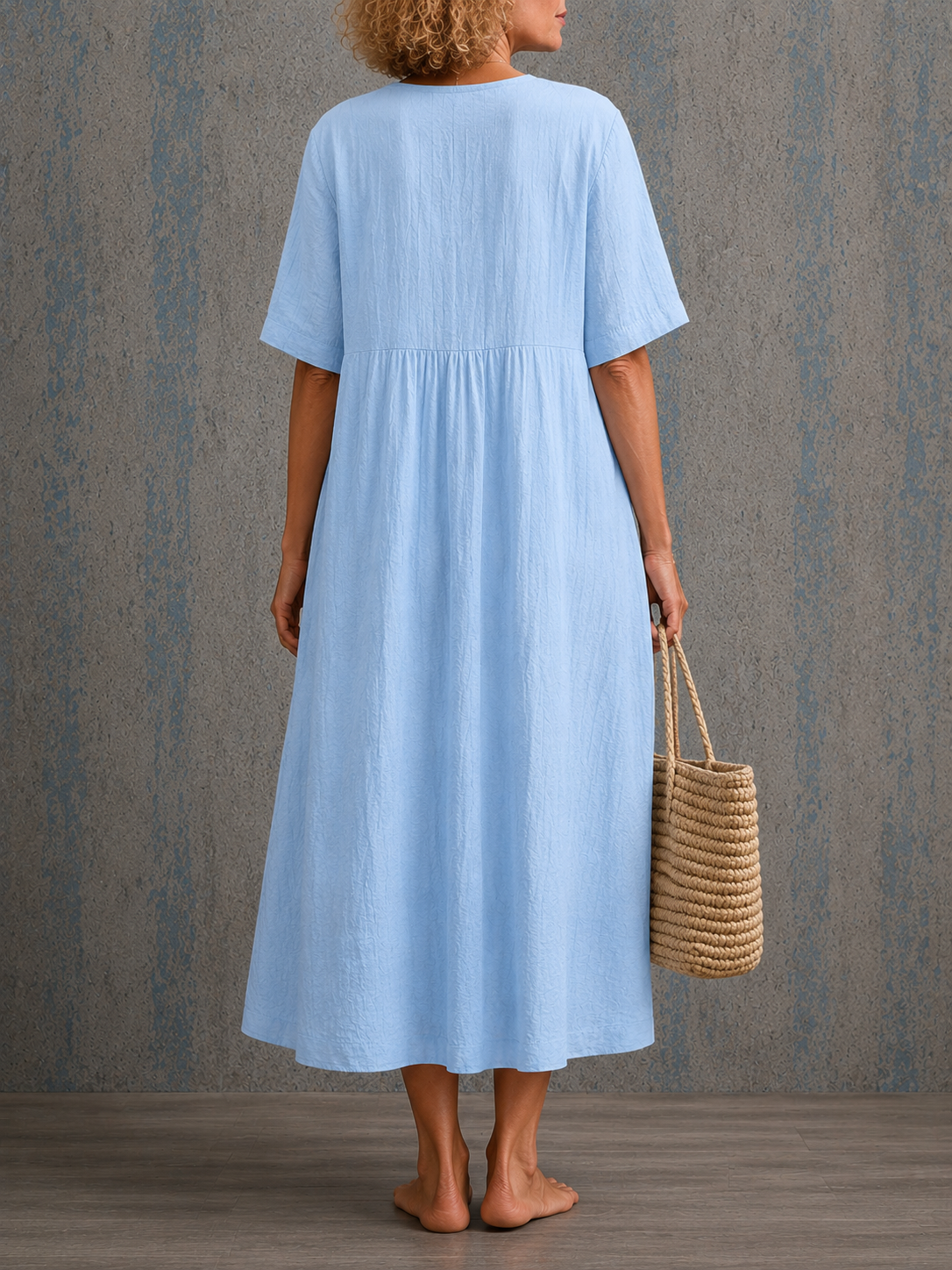 Delphine Half Sleeve Dress, view 2