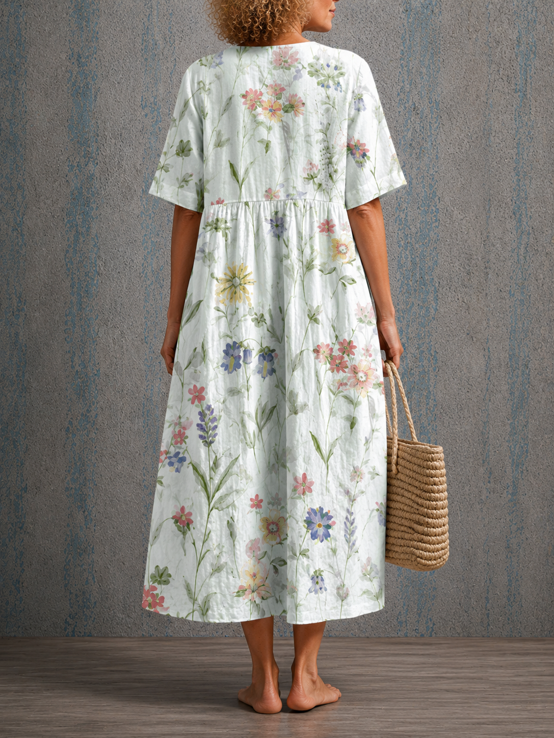 Louisa half sleeve dress, view 2