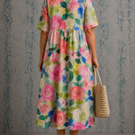 Susan floral half sleeve dress, view 2